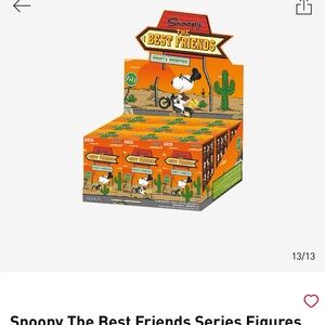 Snoopy The Best Friends Series Figures - Orange